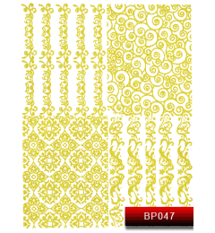 Наклейки для нігтів (стікери) Nail Art Stickers BP 047 (золото)