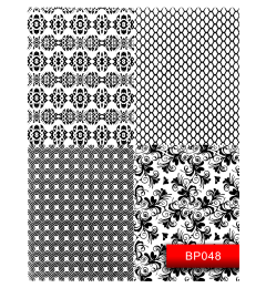 Наклейки для нігтів (стікери) Nail Art Stickers BP048 Black