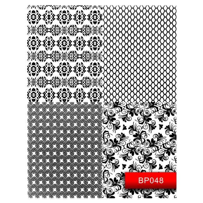 Наклейки для нігтів (стікери) Nail Art Stickers BP048 Black