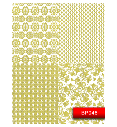Наклейки для нігтів (стікери) Nail Art Stickers BP048 Gold