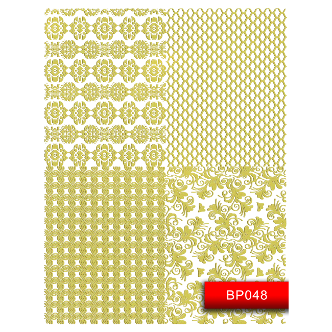 Наклейки для ногтей (стикеры) Nail Art Stickers BP048 Gold