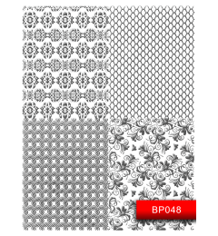 Наклейки для ногтей (стикеры) Nail Art Stickers BP048 Silver
