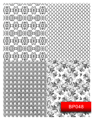 Наклейки для ногтей (стикеры) Nail Art Stickers BP048 Silver