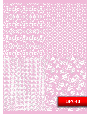 Наклейки для ногтей (стикеры) Nail Art Stickers BP048 White