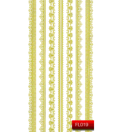 Наклейки для ногтей (стикеры) Nail Art Stickers FL 019 (золото)