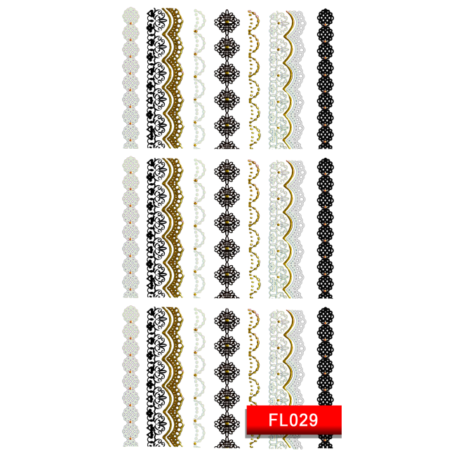Наклейки для нігтів (стікери) Nail Art Stickers FL029 Наклейки для нігтів (стікери) Nail Art Stickers FL029