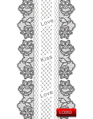 Наклейки для ногтей (стикеры) Nail Art Stickers LC 053 (серебро)