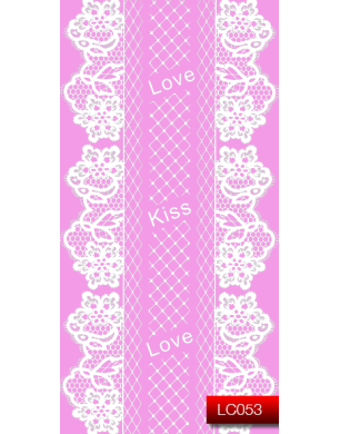 Наклейки для ногтей (стикеры) Nail Art Stickers LC 053 (белый)