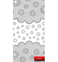 Наклейки для ногтей (стикеры) Nail Art Stickers LC 057 (серебро)
