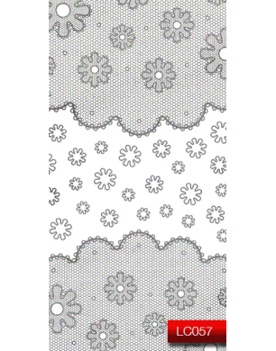 Наклейки для ногтей (стикеры) Nail Art Stickers LC 057 (серебро)