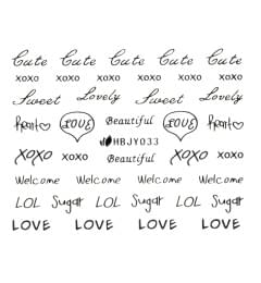 Наклейки для нігтів (стікери) Nail Art Stickers 033 Black