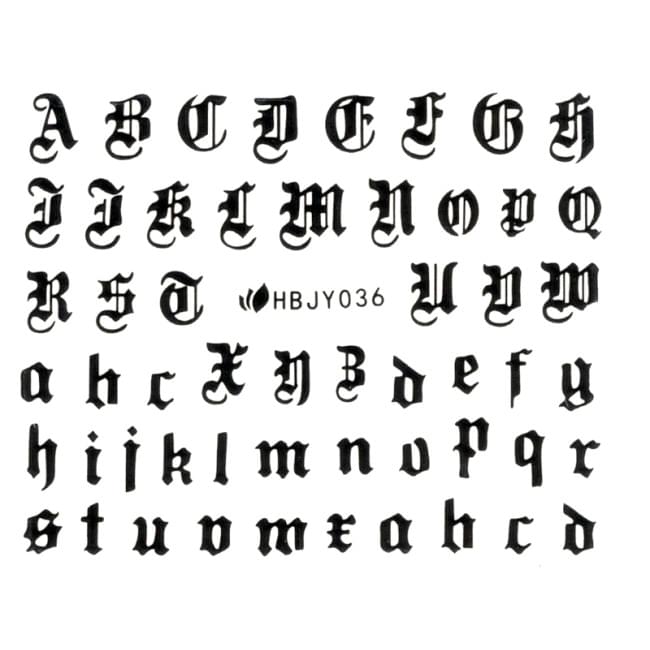 Наклейки для ногтей (стикеры) Nail Art Stickers 036 Black Наклейки для ногтей (стикеры) Nail Art Stickers 036 Black