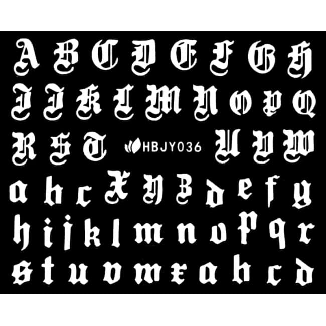 Наклейки для нігтів (стікери) Nail Art Stickers 036 White Наклейки для нігтів (стікери) Nail Art Stickers 036 White