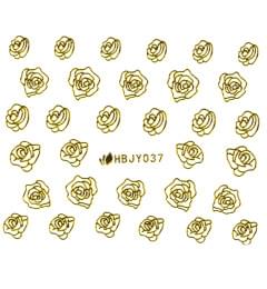 Наклейки для нігтів (стікери) Nail Art Stickers 037 Gold