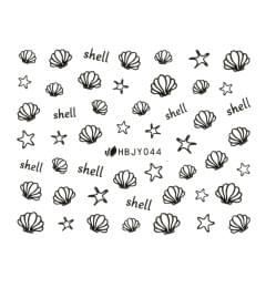 Наклейки для ногтей (стикеры) Nail Art Stickers 044 Black