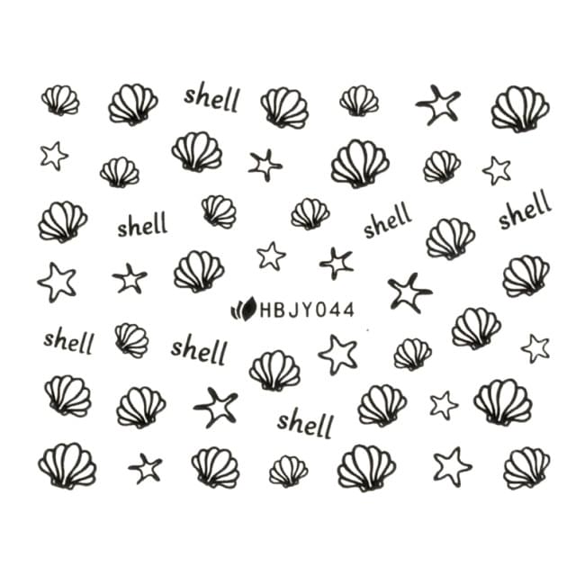 Наклейки для ногтей (стикеры) Nail Art Stickers 044 Black Наклейки для ногтей (стикеры) Nail Art Stickers 044 Black