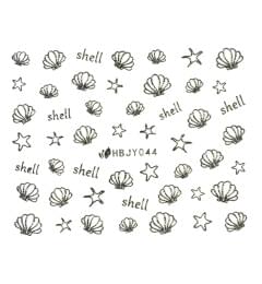 Наклейки для нігтів (стікери) Nail Art Stickers 044 Silver