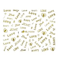 Наклейки для нігтів (стікери) Nail Art Stickers 054 Gold