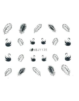 Наклейки для ногтей (стикеры) Nail Art Stickers 135 Silver