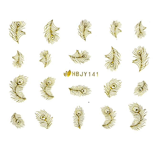 Наклейки для ногтей (стикеры) Nail Art Stickers 141 Gold Наклейки для ногтей (стикеры) Nail Art Stickers 141 Gold