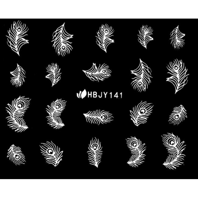 Наклейки для ногтей (стикеры) Nail Art Stickers 141 White Наклейки для ногтей (стикеры) Nail Art Stickers 141 White