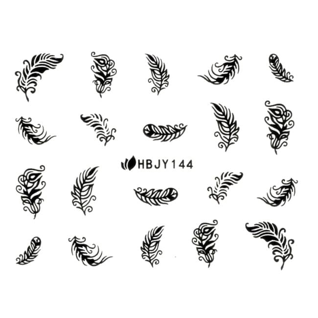 Наклейки для нігтів (стікери) Nail Art Stickers 144 Black Наклейки для нігтів (стікери) Nail Art Stickers 144 Black