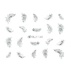 Наклейки для нігтів (стікери) Nail Art Stickers 144 Silver