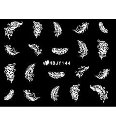 Наклейки для ногтей (стикеры) Nail Art Stickers 144 White