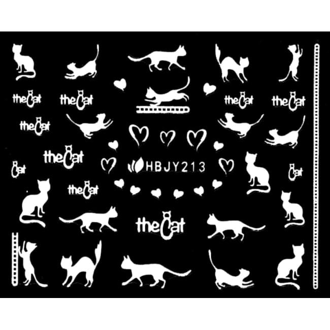 Наклейки для ногтей (стикеры) Nail Art Stickers 213 White Наклейки для ногтей (стикеры) Nail Art Stickers 213 White