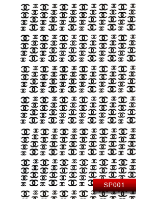 Наклейки для ногтей (стикеры) Nail Art Stickers SP 001 (черный)