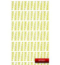 Наклейки для нігтів (стікери) Nail Art Stickers SP 001 (золото)