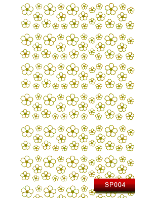 Наклейки для ногтей (стикеры) Nail Art Stickers SP 004 (золото)