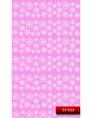 Наклейки для ногтей (стикеры) Nail Art Stickers SP 004 (белый)