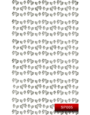 Наклейки для ногтей (стикеры) Nail Art Stickers SP 005 (серебро)
