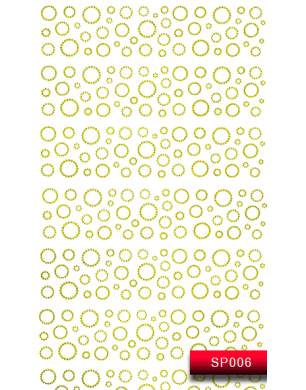 Наклейки для ногтей (стикеры) Nail Art Stickers SP 006 (золото)