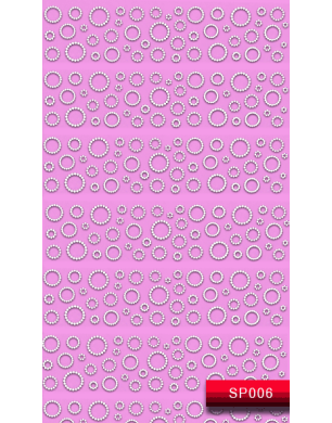 Наклейки для ногтей (стикеры) Nail Art Stickers SP 006 (белый)