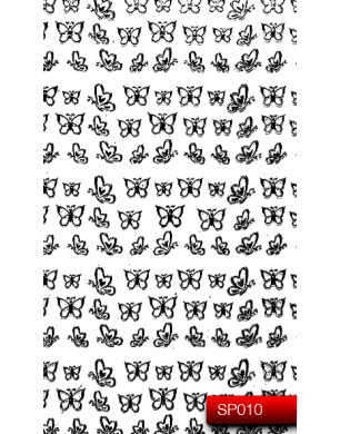 Наклейки для ногтей (стикеры) Nail Art Stickers SP 010 (черный)
