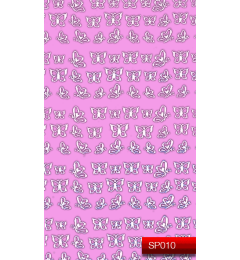 Наклейки для нігтів (стікери) Nail Art Stickers SP 010 (білий)