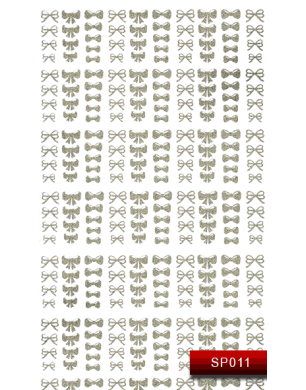Наклейки для ногтей (стикеры) Nail Art Stickers SP 011 (серебро)