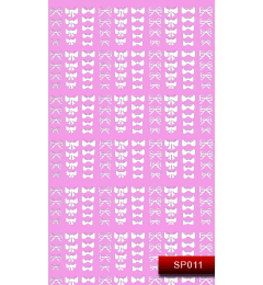 Наклейки для нігтів (стікери) Nail Art Stickers SP 011 (білий)