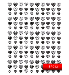 Наклейки для ногтей (стикеры) Nail Art Stickers SP013 Black