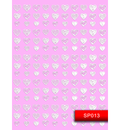 Наклейки для нігтів (стікери) Nail Art Stickers SP013 White