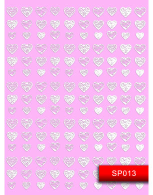 Наклейки для ногтей (стикеры) Nail Art Stickers SP013 White