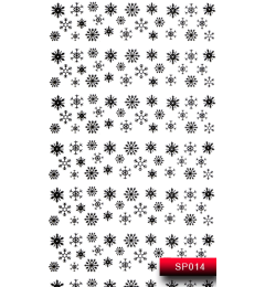 Наклейки для нігтів (стікери) Nail Art Stickers SP 014 (чорний)
