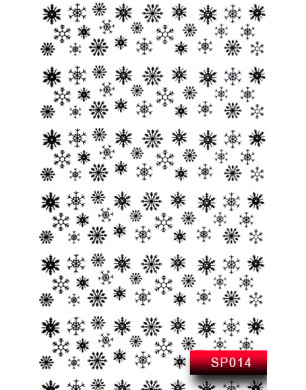 Наклейки для ногтей (стикеры) Nail Art Stickers SP 014 (черный)