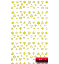 Наклейки для ногтей (стикеры) Nail Art Stickers SP 014 (золото)