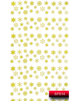 Наклейки для ногтей (стикеры) Nail Art Stickers SP 014 (золото)