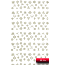Наклейки для нігтів (стікери) Nail Art Stickers SP 014 (срібло)