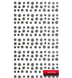 Наклейки для нігтів (стікери) Nail Art Stickers SP 015 (чорний)