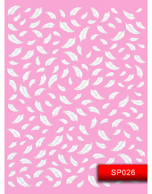 Наклейки для ногтей (стикеры) Nail Art Stickers SP026 White